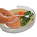 Evelots Plate Guard-Food-No Spill-Easy Clip On-Kid/Senior-Up to 9 Inch Plate