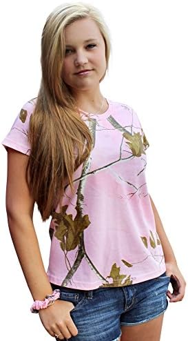 Ladies Realtree Pink Camo Tshirt S-2X (XX-Large, Realtree APC Pink)
