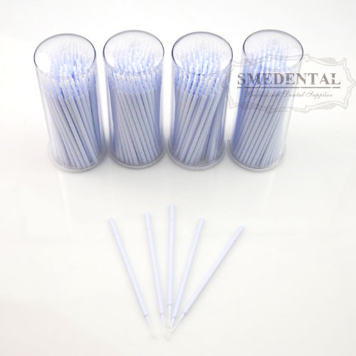 Dental White Disposable Micro Applicator Brush Bendable 400 Pcs New
