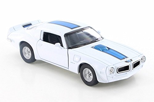 Welly 1972 Pontiac Firebird Trans AM, White w/ Blue 43735D - 4.5