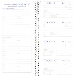 Adams Recordkeeping Blank Receipt Form