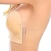 Oolala Deep Sexy U Plunge Push Up Strapless Backless Adhesive Bra Nude