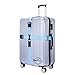 BlueCosto Blue Cross Luggage Straps for Suitcases Travel Belt Suitcase Strap