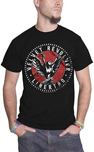 Velvet Revolver T Shirt Libertad Band Logo Official Mens Black