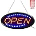 Open LED Sign,LED Business Open Sign Include Business Hours Sign Advertisement Board Electric Display Sign,18.9x9.84inch Two Modes Flashing&Steady Light for Business,Walls,Window,Shop,Bar,Hotel