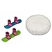 Floof Modeling Clay - Reusable Indoor Snow - Build Your Own Snowboarding Park with 2 included Snowboards