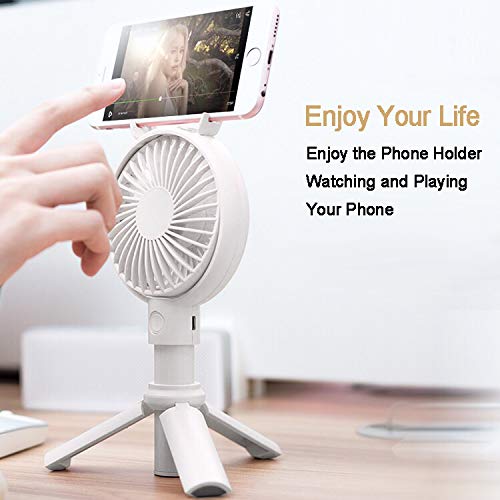 Mini Handheld Fanï¼ŒXINBAOHONG Personal Portable Desktop Stroller Fan with USB Rechargeable Battery Operated Cooling Folding Electric Fan for Office Room Outdoor Household Traveling
