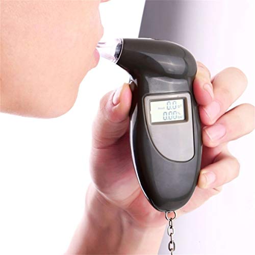 MqbY Digital Alcohol Breath Tester Breathalyzer Analyzer Detector Test Keychain with Backlight