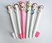 8PCS (6 Doctor Nurse Ball Pens With 1 Horse Pen and 1 Pencil) Cute Kawaii Novelty Cartoon Ballpoint Pens 0.5mm Fine Point Prizes For Kids School Family Teens Office