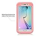 S6 Edge Case, Galaxy S6 Edge Case, BENTOBEN Shockproof Drop Protection Heavy Duty Rugged Belt Clip Holster Kickstand Hybrid Hard PC Soft Silicone Protective Case for Samsung Galaxy S6 Edge, Rose Gold