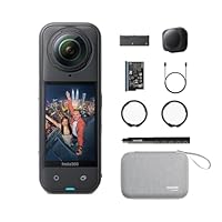 Insta360 X5 Essentials Bundle - Waterproof 8K 360° Action Camera, Leading Low Light, Invisible Selfie Stick Effect, Rugged and Replaceable Lens, 3-Hour Battery, Built-in Wind Guard, Stabilization