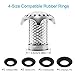 VOMONO  Drain Hair Catcher Tub Strainer, Stainless Steel Bathtub Drain Protector, Bathroom Dog Hair Drain Catcher Fit Drain Sizes from 1.49'' to 1.77''