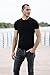 COMFORTABLE CLUB Men's Modal Slimfit T-Shirt/Undershirt Crew Neck (Large, Monaco Blue)