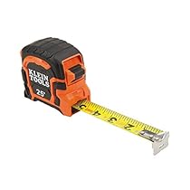 Klein Tools 86125 Single Hook Non-Magnetic Tape Measure, 25-Foot