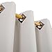 Deconovo Grommet Top Blackout Curtains Thermal Insulated Window Curtains Room Darkening Curtains for Bedroom 52W x 84L Inch Light Beige 2 Panels