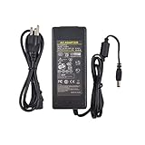 Mokungit 1pc 5V 10A Plastic LED Power Supply Adapter Charger, Transformers, For DC5V WS2812B WS2812 LPD8806 WS2801 APA102 LED Strip Modules Light US plug (5V 10A)