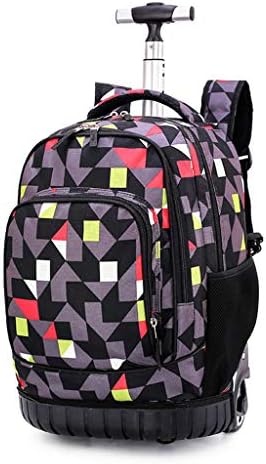 Rolling Backpack for Kids, Trolley Bags for Kids School Travel 18" Laptop Books Multifunction Wheeled Backpack Luggage