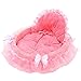 Elevin(TM) Pet Bed, Pet Dog Puppy Princess Bows Lace Heart Elegant Lovely Bed Doghouse Pet Warm Bed (Pink)