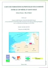 Carte des formations superficielles sous-marines entre le Cap Fréhel et Saint-Malo