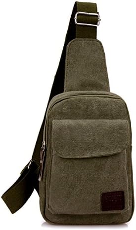 Chezi Canvas Chest Pack Single Shoulder Bag Backpack Small Size