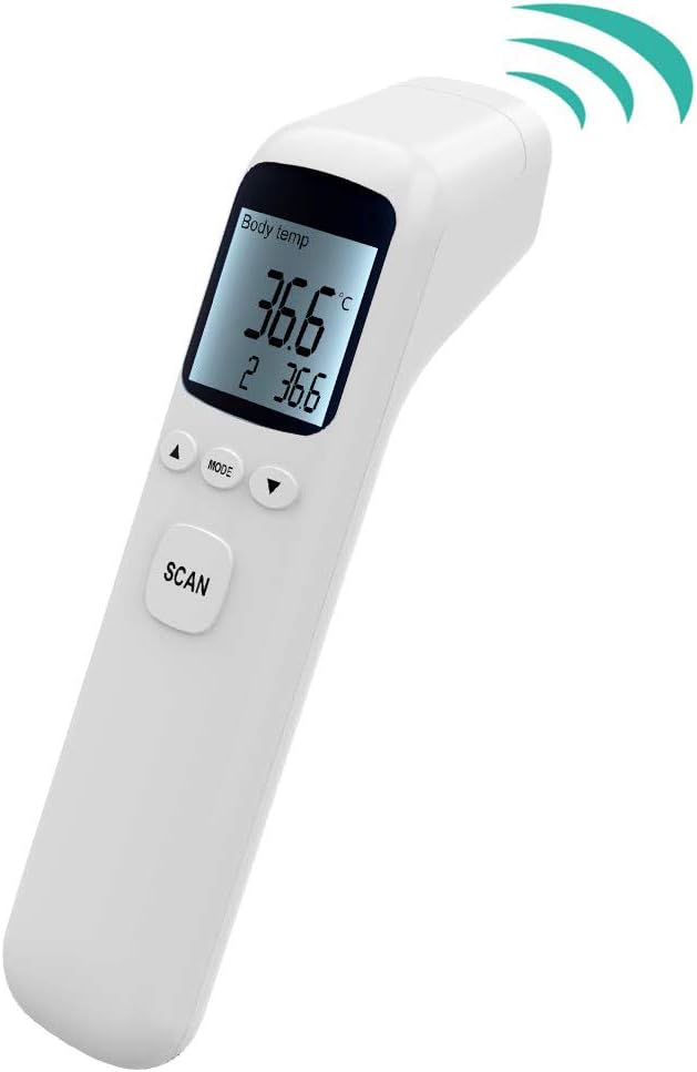 Dingnuo Forehead Thermometer,Baby Thermometer Digital Infrared Thermometer with Fever Alarm and Memory Function Ideal for Babies, Infants, Children, Adults, Indoor, and Outdoor Use