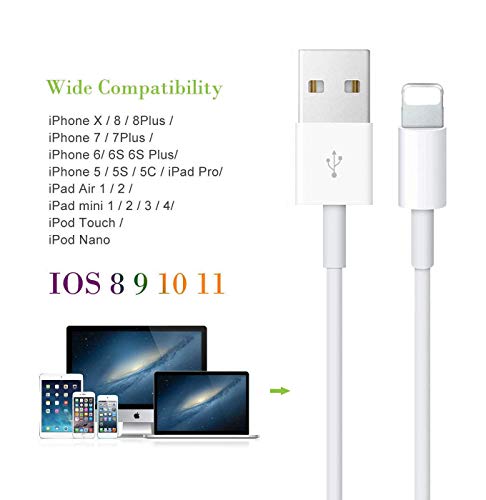 image for Kraiovim iPhone Charger, Cable, MFi Certified 4 Pack 3FT 6FT 6FT 9FT C