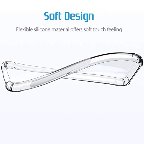 ValueActive ® Slim Crystal Clear Soft TPU Anti-Dust Plugs Protection Skin Camera Protect Back Cover for Redmi Note 9 Pro
