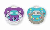 NUK Translucent Pacifier, 6-18 Months, Girl, 2 pk