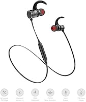 Bluetooth Headphones,Best Wireless Sports Earphones w/ Mic IPX4 Waterproof HD Stereo Sweatproof In Ear Earbuds for Gym Running Workout 10 Hour Battery Noise Cancelling Headsets