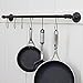 Flammi S Hooks Stainless Heavy Duty Hold 40 Pounds Black Finish Steel Pan Pot Holder Hanging Hooks 3.38 Inches Long for Mugs Towels Bags Kitchen Office Garden Versatile (10 Pack)