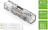 WAGO 221-2401 PUSH WIRE Connector Inline 4mm2 Transparent 100 Pack view 2