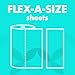Amazon Brand - Presto! Flex-a-Size Paper Towels, 158 Sheet Huge Roll, 6 Count (Pack of 1), 6 Rolls Equivalent to 19 Regular Rolls, White