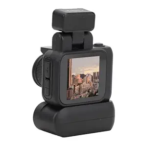 Small DV Camera, 1080P HD Thumb Video Recorder Mini DVR Camcorder with 1.44in Screen, Charging Case, Supports OTG, for Travel Sports Cycling (Black)