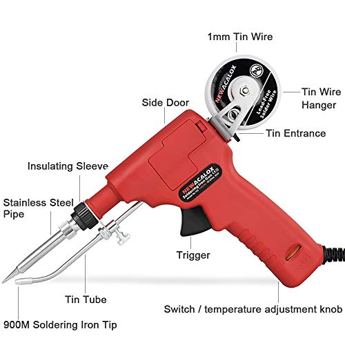 Soldering Gun Kit, Automatic One Hand Soldering Adjustble Temperature