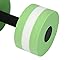 Water Dumbells,Eamber Aqua Fitness Barbells Exercise Hand Bars,Set of 2 Foam Dumbbells (Green)