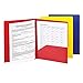 Smead Poly Two-Pocket Folder, Three-Hole Punch Prong Fasteners, Letter Size, Assorted Colors, 3 per Pack (87738)