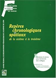 Repères chronologiques et spatiaux de la sixième à la troisième