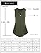 Laksmi Womens Sleeveless Tunic Top,Solid Color V Neck A Line Casual Office Tank (X-Large, Colorful Grey)