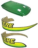 New Kumar Bros USA Upper Hood With LH & RH Decal Set Fits John Deere GT245 GT225 GT235 UP S/N