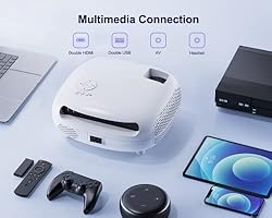 4K Projector with WiFi and Bluetooth 5.2, WiMiUS