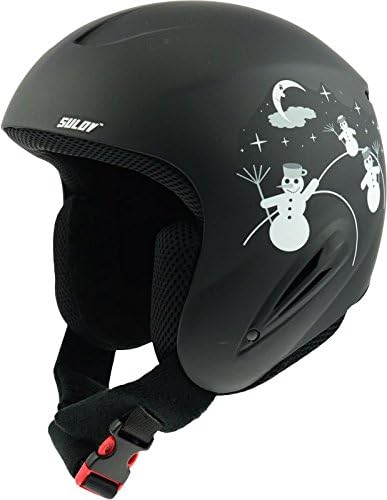Sulov Ski Helmet Child, Size- Medium, Color- Black