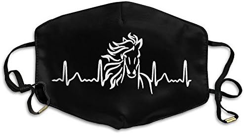 OMEGAGAA Horse Heartbeat Unisex Warm Sanitary Face Mouth Masks