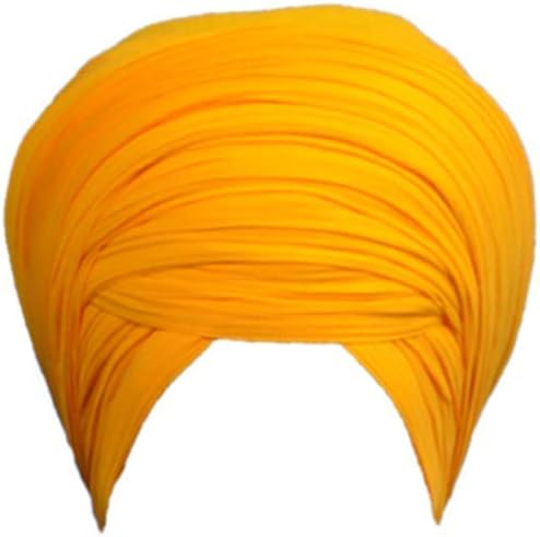 Spacetouch Linen Sikh Dumalla/Turban/Chand Tora Dumalla/Warrior Style Turban/Dumalla 8 Meter, Kesri Color