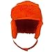 Broner Mens Vinyl Trooper Aviator Cap Hat (Orange, L)
