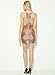 Azbro Stylish Sequin Cut Out Bodycon Dress, Nude S