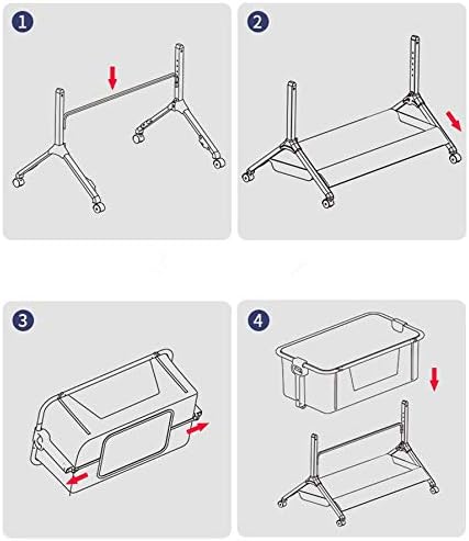 babytrace multifunctional baby bedside bassinet sleeper easy folding portable crib