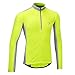 Tenn Mens Coolflo Outdoors Long Sleeve Cycling Jersey - Yellow