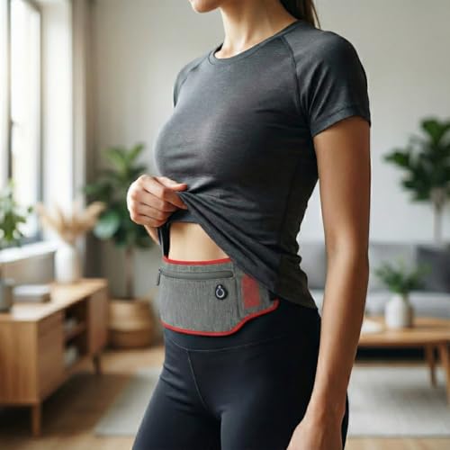 Pochete Esportiva Corrida Impermeável Refletiva Leve 90g – Celular até 7" (iPhone 15 Pro Max / S24 Ultra) – Unissex Ajustável (Preto)