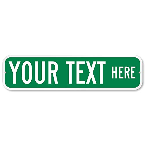 SmartSign Customize Your Own Green Street Sign 6" x 24" 3M EG