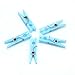 100Pcs Mini Clothespin Baby Shower Favor Baby Decorations,Blue